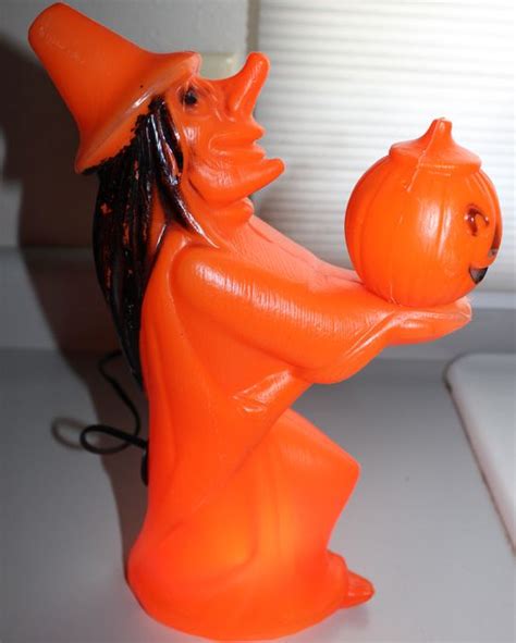 Spotlight on Halloween-Themed Collectible Witch Blow Mold Figurines